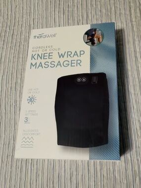 theraWell hot/cold usb recharge massaging knee  wrap, NWT